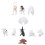 Conjunto De Animais Simulados Brinquedo Educativo 6