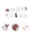 Conjunto De Animais Simulados Brinquedo Educativo 5
