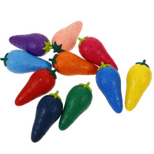 10Pcs Fruits Shaped Handheld Crayons For Toddler Painting And Drawing