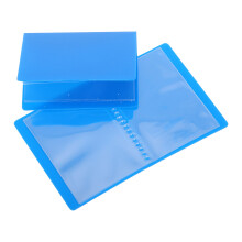 2Stk Mini Puppenhaus Buch Aktenordner Kunststoff Halter Blau