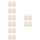 16 Stuks Onafgewerkt Bord Diy Knutselbord Multifunctioneel 7