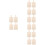 16 Stuks Onafgewerkt Bord Diy Knutselbord Multifunctioneel 6