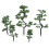 5Pcs Árvores Falsas Mini Para Micro Paisagem 11