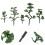 5Pcs Árvores Falsas Mini Para Micro Paisagem 7