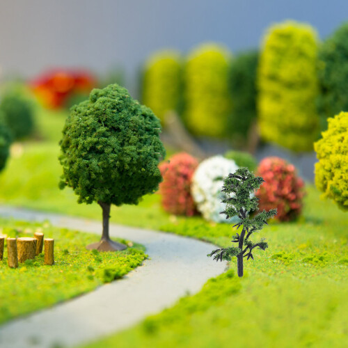5Pcs Árvores Falsas Mini Para Micro Paisagem 2