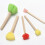 5 Sets/25 Teile -Malpinsel Mit Holzgriff Für Kinder 11