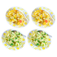 4 Piezas Alimentos Imitación Mini Arroz Frito Accesorio Casa Muñecas