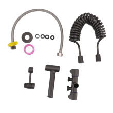 Kit spruzzatore per WC in acciaio inox, spruzzatore a pressione dell'acqua regolabile per una facile installazione, spruzzatore bidet con valvola a