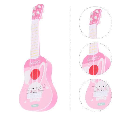 Mini Guitarra Infantil Ukulele Brinquedo Musical De Plástico 2
