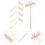 5 Stuks Zandtafel Hark Decoratief 7