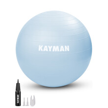 KAYMAN 65cm Exercise Ball Ocean Haze Anti-Burst System