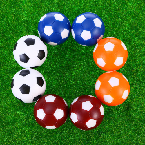 8 Pièces Mini De Football De Table Colorées 36 Mm 2