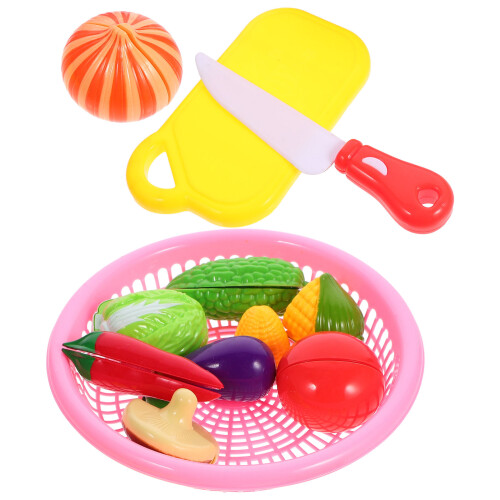 1 Set Kinder Schneide Gemüse Spielzeug Kunststoff Simulation