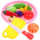 1 Set Kinder Schneide Gemüse Spielzeug Kunststoff Simulation 5