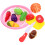 1 Set Kinder Schneide Gemüse Spielzeug Kunststoff Simulation 9