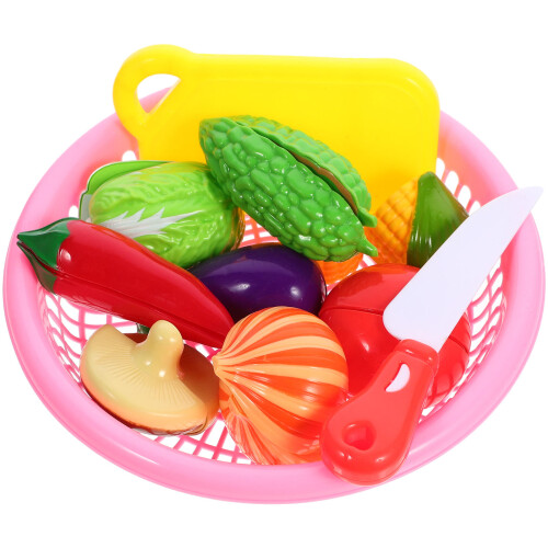 1 Set Kinder Schneide Gemüse Spielzeug Kunststoff Simulation 2