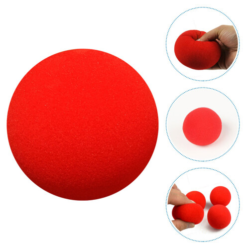 12 Unidades Bolas De Espuma Rojas Para Callejeras 2