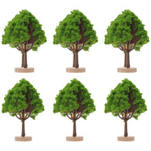 12St Miniatuur Groen Hout Plastic Model Trein Decoratie