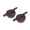 2 Sets Mini Chinesisches Essgeschirr Mit Essstäbchen Schwarz 9
