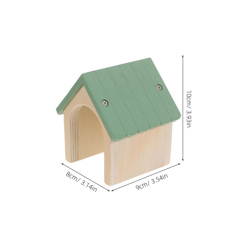 De Casa Miniatura Para Perro Con Y Comida Madera 2