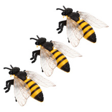 3Stk Tierfiguren Biene Insekten Spielzeug Lernspielzeug Tortendeko