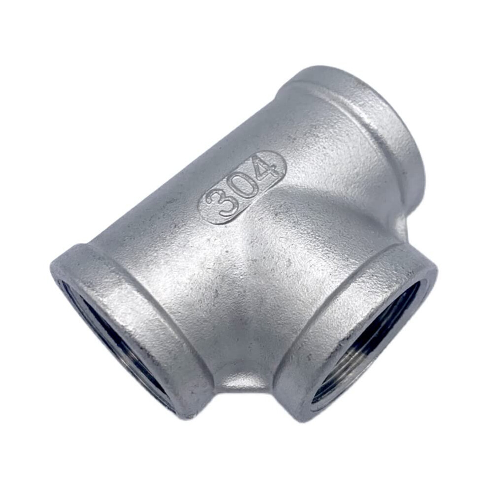 Ss201/304/316 Bsp/Npt Female Tee 1/83 In 3Way Splitter Stainless Steel Pipe Fitting Npt Ss304 2 In 9067246138028