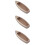 3Pcs Decoração De Madeira Natural Artesanato 10