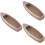 3Pcs Decoração De Madeira Natural Artesanato 8