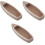 3Pcs Decoração De Madeira Natural Artesanato 5