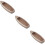 3Pcs Decoração De Madeira Natural Artesanato 11