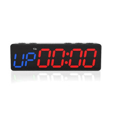 Workout Clock with Battery, Portable Mini Gym Timer with Built-in Magnet Gym, Programmable Countdow
