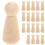 60 Stuks Peg Mini Mensen Onafgewerkte DIY Craft Figuren 1