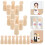 60 Stuks Peg Mini Mensen Onafgewerkte DIY Craft Figuren 5