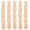 60 Stuks Peg Mini Mensen Onafgewerkte DIY Craft Figuren 3