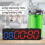 Workout Clock with Battery, Portable Mini Gym Timer with Built-in Magnet Gym, Programmable Countdow 3