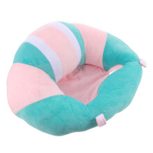 Plush Sofa Cushion Support Seat For Sitting Feeding Playing Lightweight Soft Floor Seat For Boys Light Green And Pink