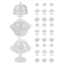 30 Sets Mini Dessertschalen Mit Deckeln Für Puppenhaus Und Party
