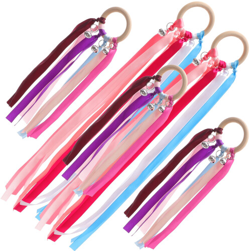 5Stk Regenbogenfarbene Handband Kite Mit Schellen Für Babys 2