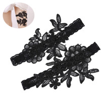 Paar Western Hochzeitsstrumpfband Spitze Blumenmotiv