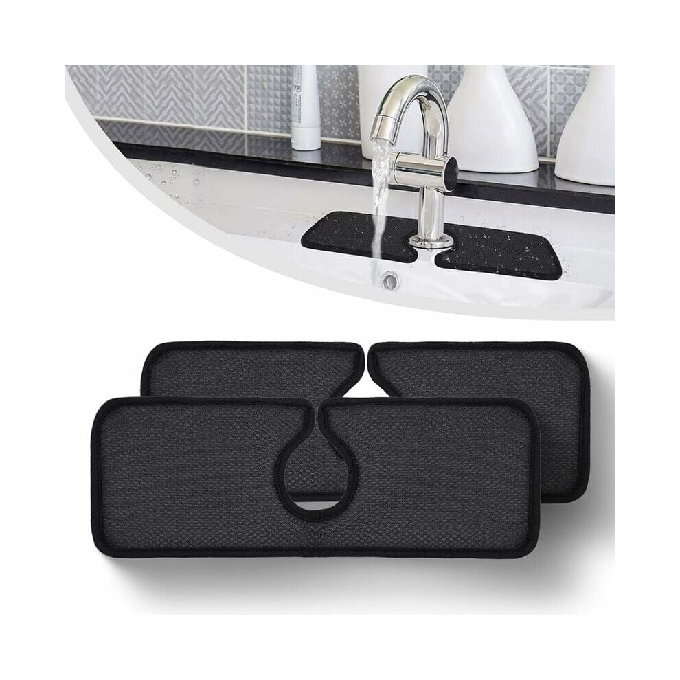 Drip And Splash Catcher For Sink, Microfiber Kitchen Faucet Sink Mat With Snap Fastener, Absorbent And Reversible Design, Quick Drying Microfiber Surf 9060116845071