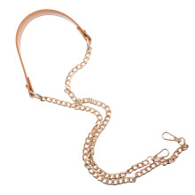 1Stk Hübsche Gelbe PU Kette Taschenaccessoire Schulterkette