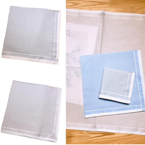 3Pieces Reusable Men's Handkerchiefs Comfortable-Shallow coffee 2