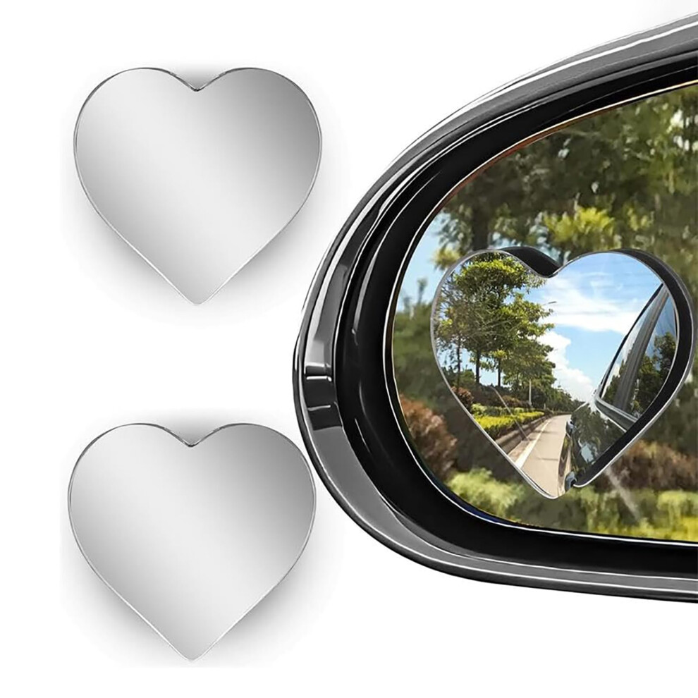 2 Pcs Car Blind Spot Mirror Waterproof 360 Degree Adjustable Hd Glass Convex Side Mirror 9339159544655