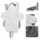 Wolf Handpop Interactief Speelgoed Gewaxt Dier 6