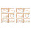 Multipurpose Foldable Greeting Cards Floral Pattern Party-B 1