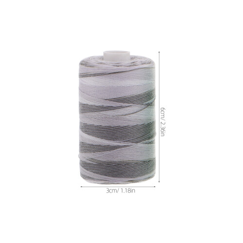 3Stk Polyester Gradient Garn 1000 Yards Für Bekleidung 1