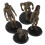 4Stück Prähistorische Evolution Modell Mann Figuren Unterricht Kunststoff 1