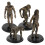 4Stück Prähistorische Evolution Modell Mann Figuren Unterricht Kunststoff 11