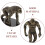 4Stück Prähistorische Evolution Modell Mann Figuren Unterricht Kunststoff 9