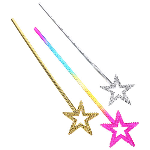 3Stk. Feenstäbe Sternstäbe Kinder-Party Engel-